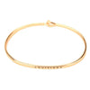 Louisiana Engraved Brass Hook Bracelet in Gold by Country Club Prep - Country Club Prep