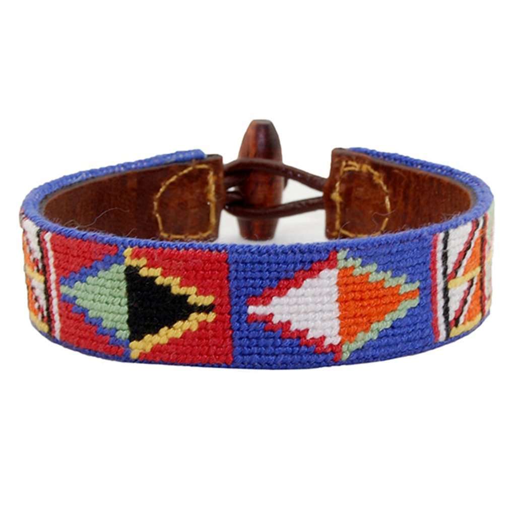 Maasai Needlepoint Bracelet by Smathers & Branson - Country Club Prep