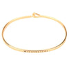 Mississippi Engraved Brass Hook Bracelet in Gold by Country Club Prep - Country Club Prep