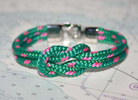 Newport Bracelet in Kelly & Pink by Lemon & Line - Country Club Prep
