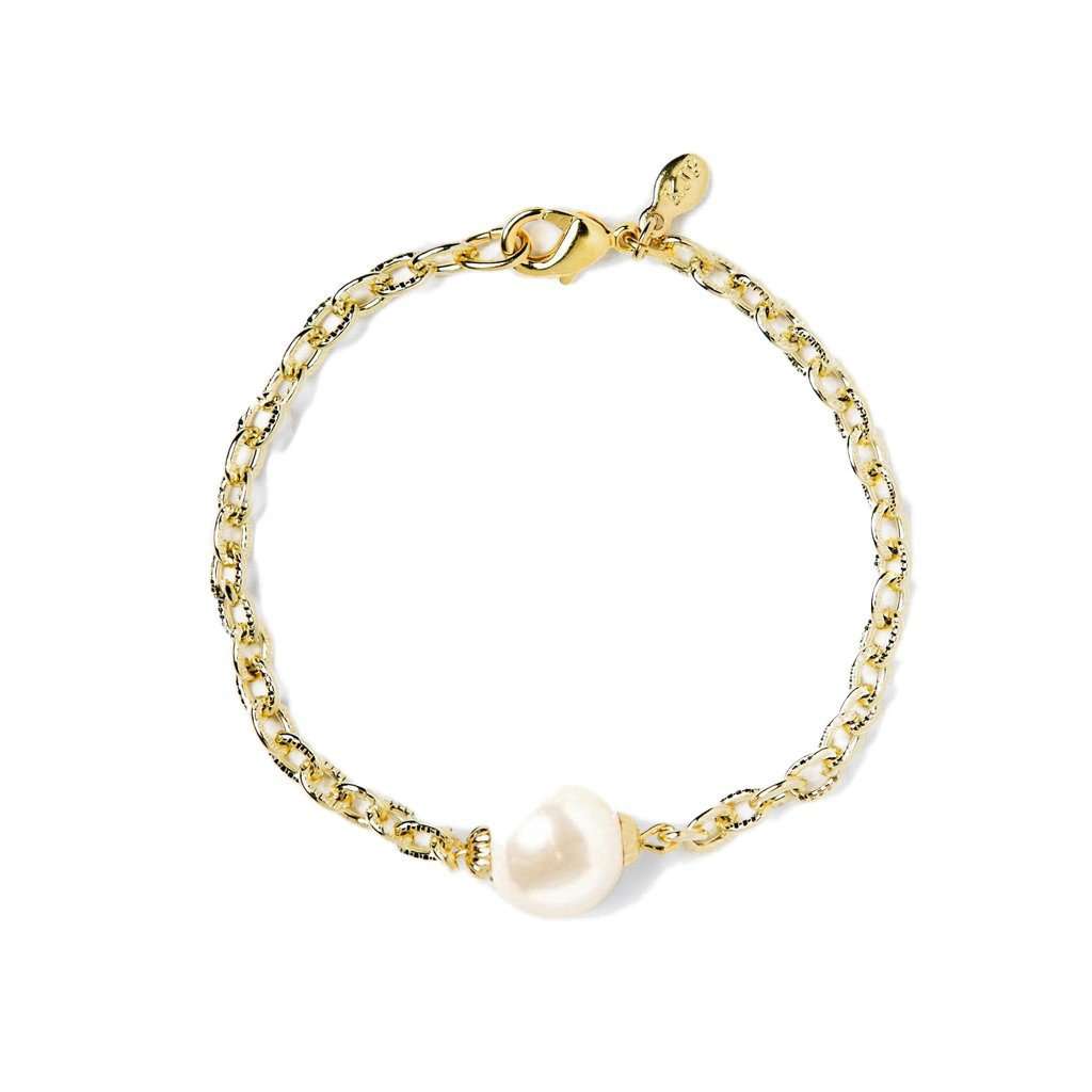 Pearly Perfect Bracelet in Gold by Kiel James Patrick - Country Club Prep