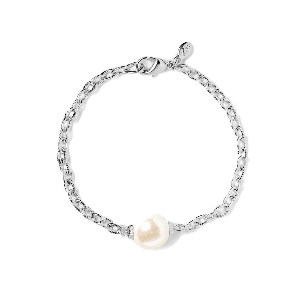 Pearly Perfect Bracelet in Silver by Kiel James Patrick - Country Club Prep