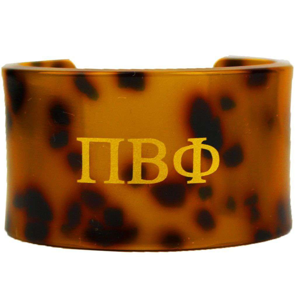 Pi Beta Phi Tortoise Cuff Bracelet by Fornash - Country Club Prep