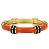 Regatta Bangle in Orange and Navy by Fornash - Country Club Prep