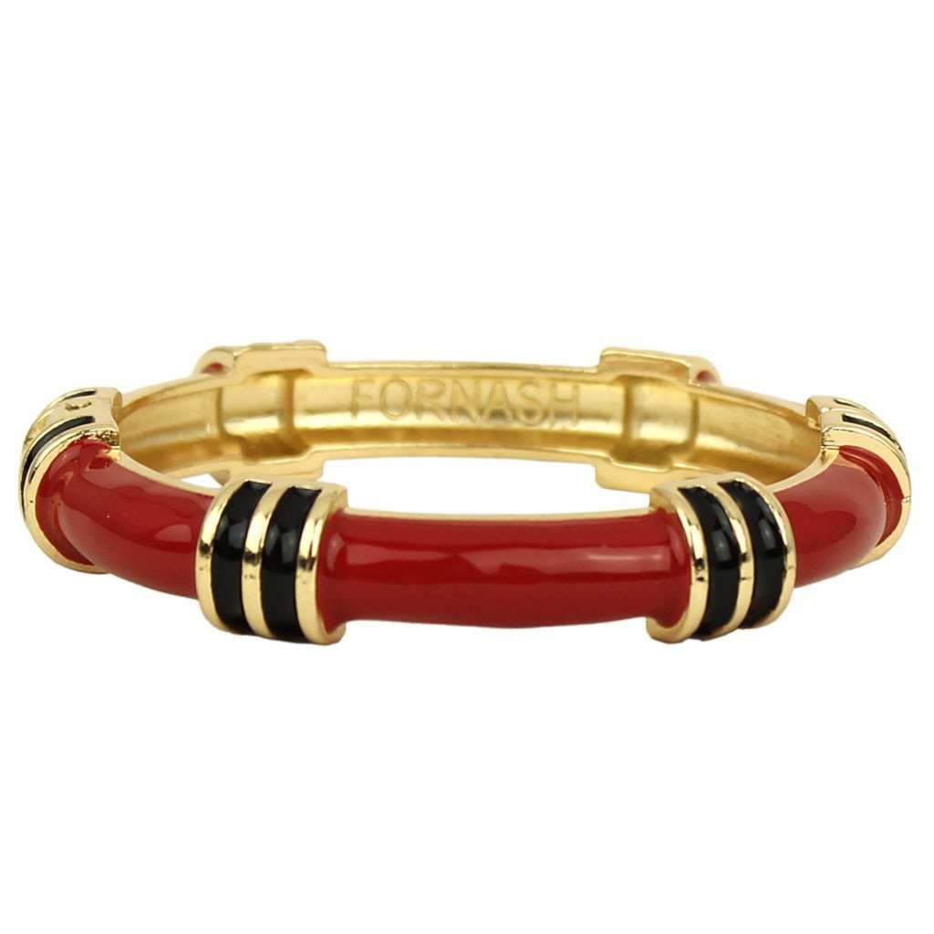 Regatta Bangle in Red and Black by Fornash - Country Club Prep