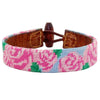 Rose Needlepoint Bracelet by Smathers & Branson - Country Club Prep