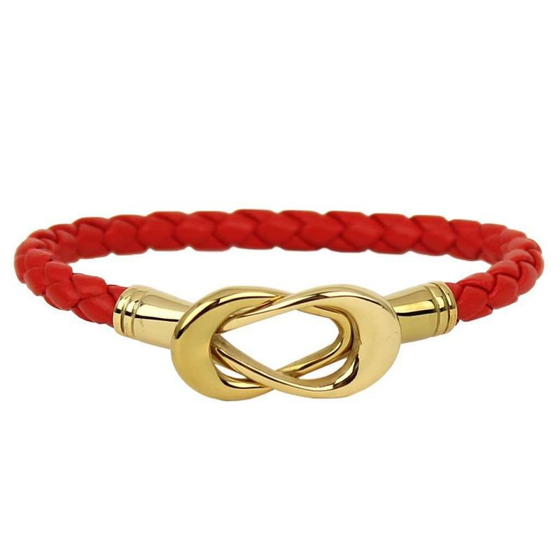 Sailor's Knot Bracelet in Gold and Red by Fornash - Country Club Prep