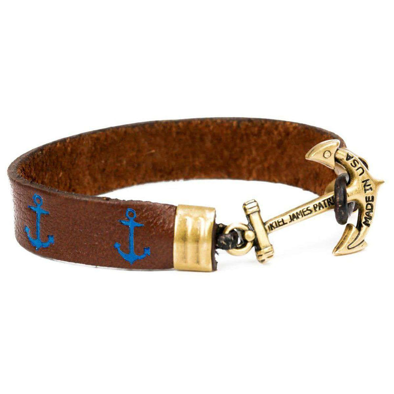 Tattooed Sailor Leather Bracelet by Kiel James Patrick - Country Club Prep