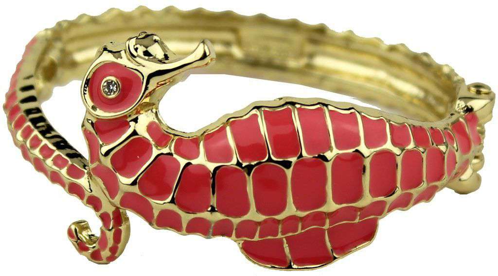 Under the Sea Bracelet in Gold and Coral by Fornash - Country Club Prep