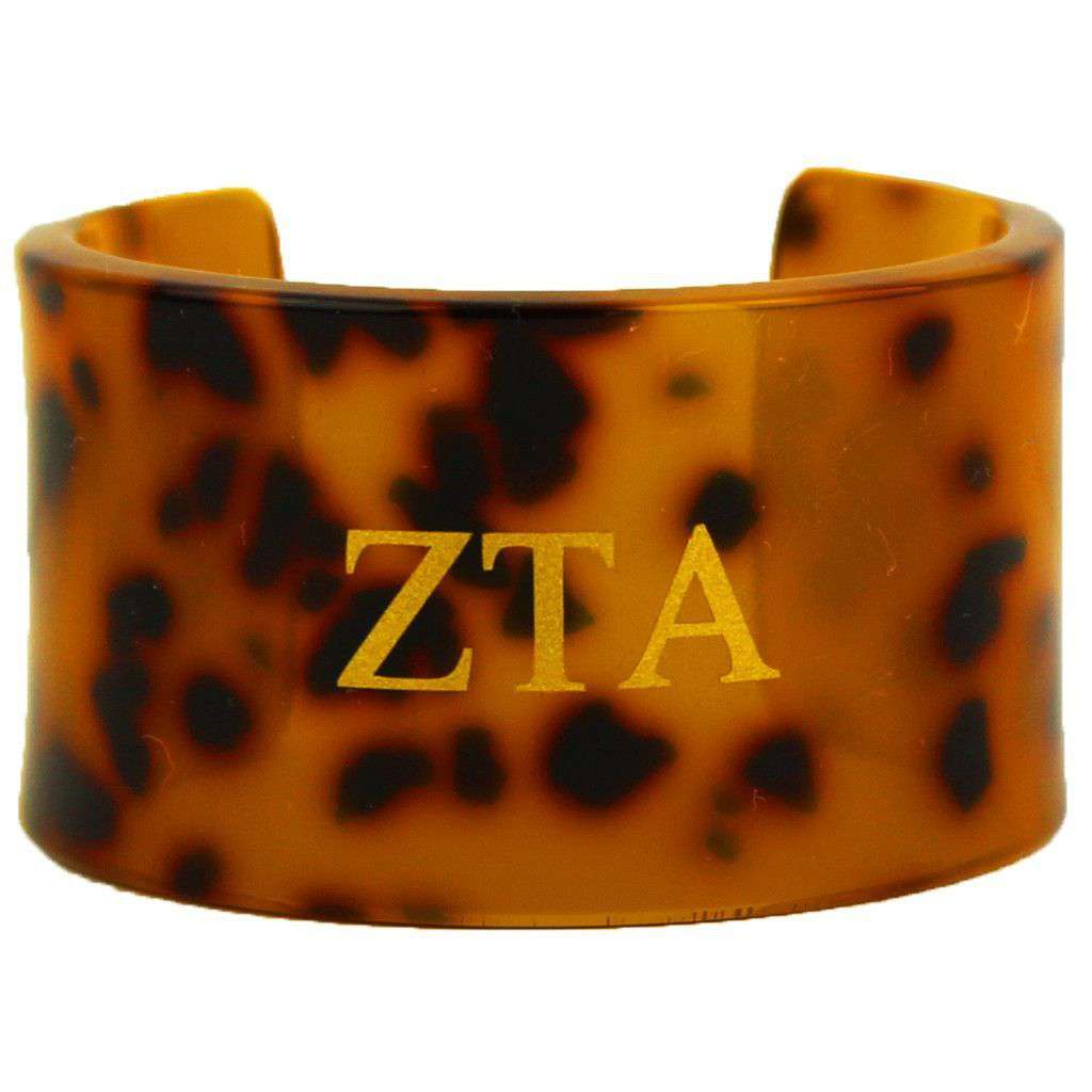 Zeta Tau Alpha Tortoise Cuff Bracelet by Fornash - Country Club Prep