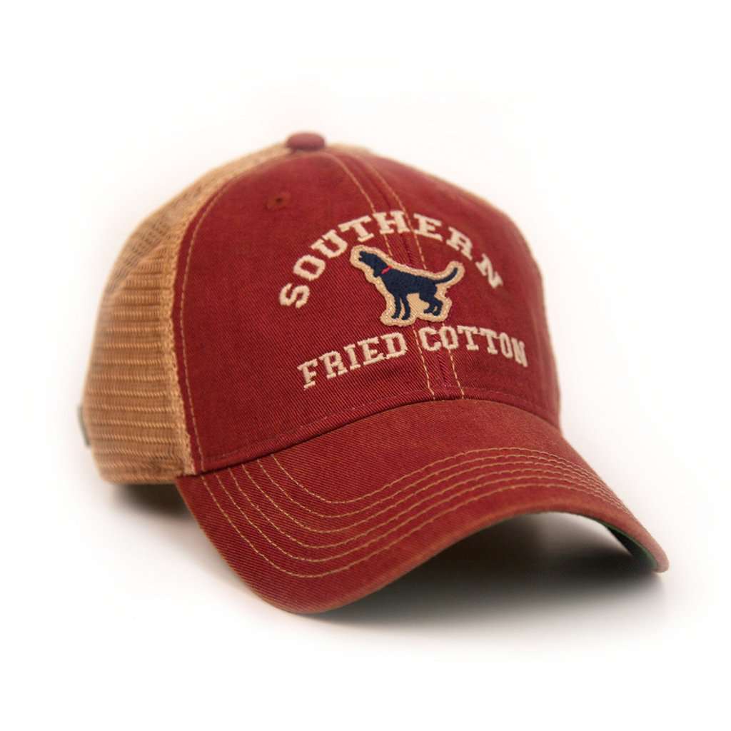 Howler Trucker Hat in Cardinal by Southern Fried Cotton - Country Club Prep