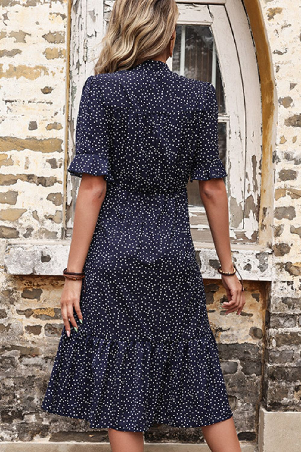 polka dot club dress Carmen | Black & White Polka Dot Sweetheart-Neck Tailored Mini Dress