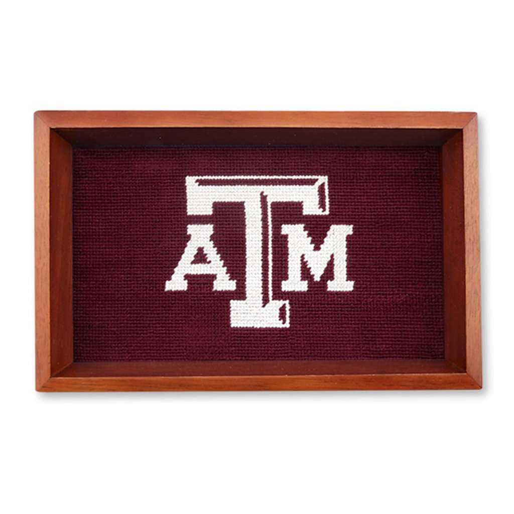 Texas A&M University Needlepoint Valet Tray by Smathers & Branson - Country Club Prep