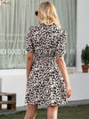 Floral Mock Neck Mini Dress - Country Club Prep