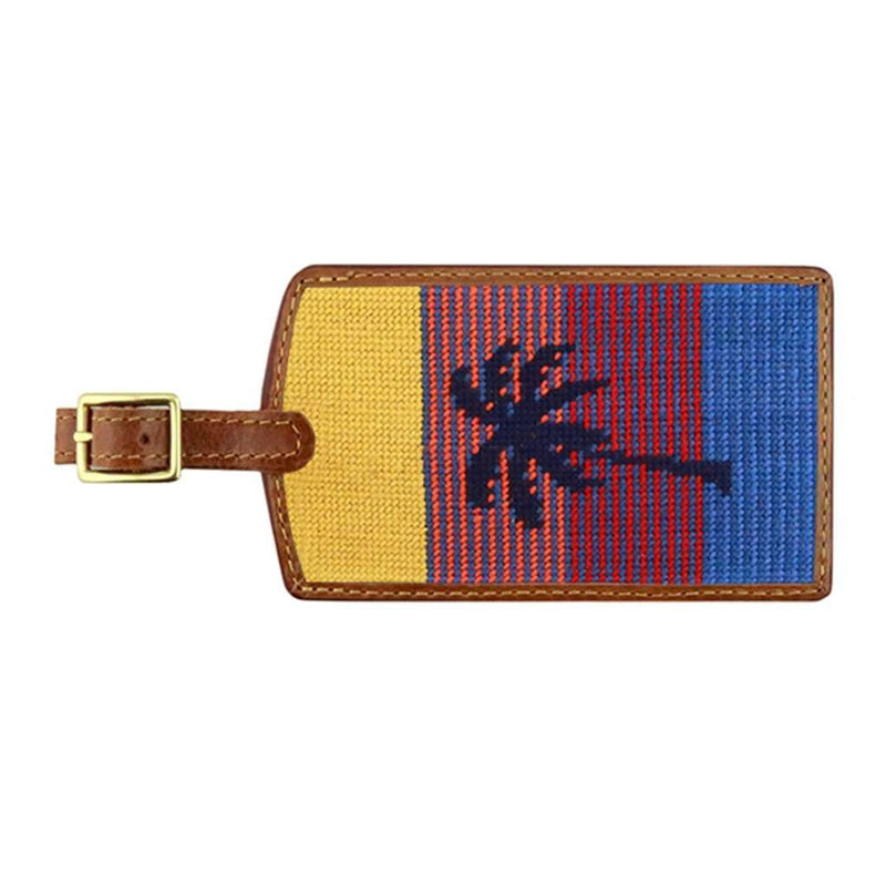 South Beach Needlepoint Luggage Tag by Smathers & Branson - Country Club Prep