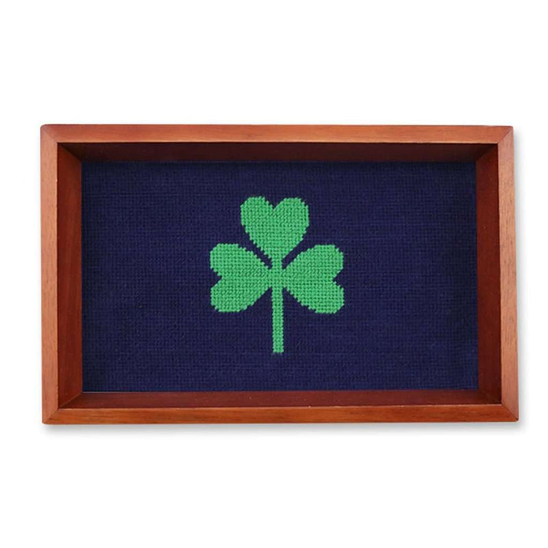 Shamrock Needlepoint Valet Tray by Smathers & Branson - Country Club Prep