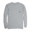 Long Sleeve Call of the South Tee in Heather Grey by Southern Proper - Country Club Prep