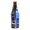 12 oz "Zip" Madras Plaid Bottle Holder in Navy by Country Club Prep - Country Club Prep
