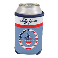 America is My Favorite Color Can Holder by Lily Grace - Country Club Prep