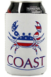 American Crab Can Holder in White by Coast - Country Club Prep