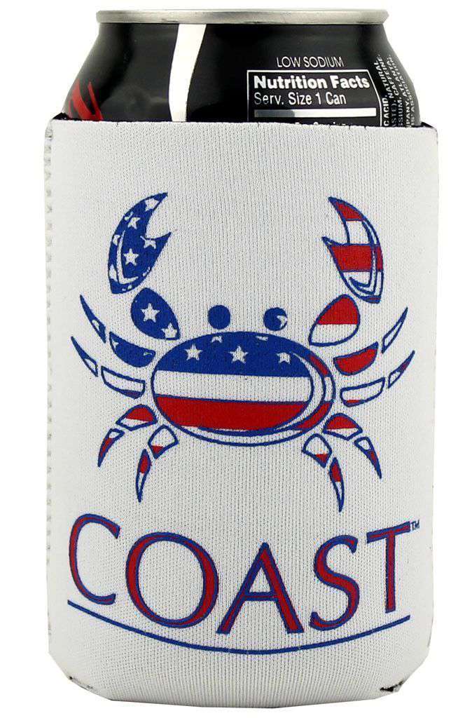 American Crab Can Holder in White by Coast - Country Club Prep