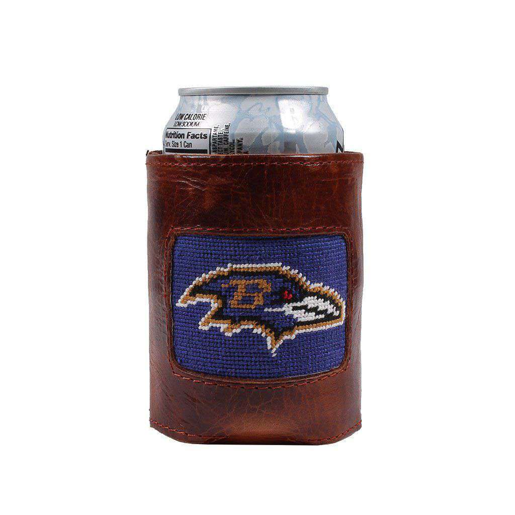 Baltimore Ravens Needlepoint Can Holder by Smathers & Branson - Country Club Prep