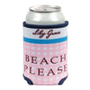 Beach Please Can Holder by Lily Grace - Country Club Prep