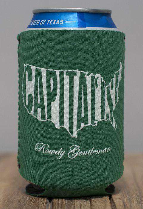 Capitalist Can Holder in Green by Rowdy Gentleman - Country Club Prep