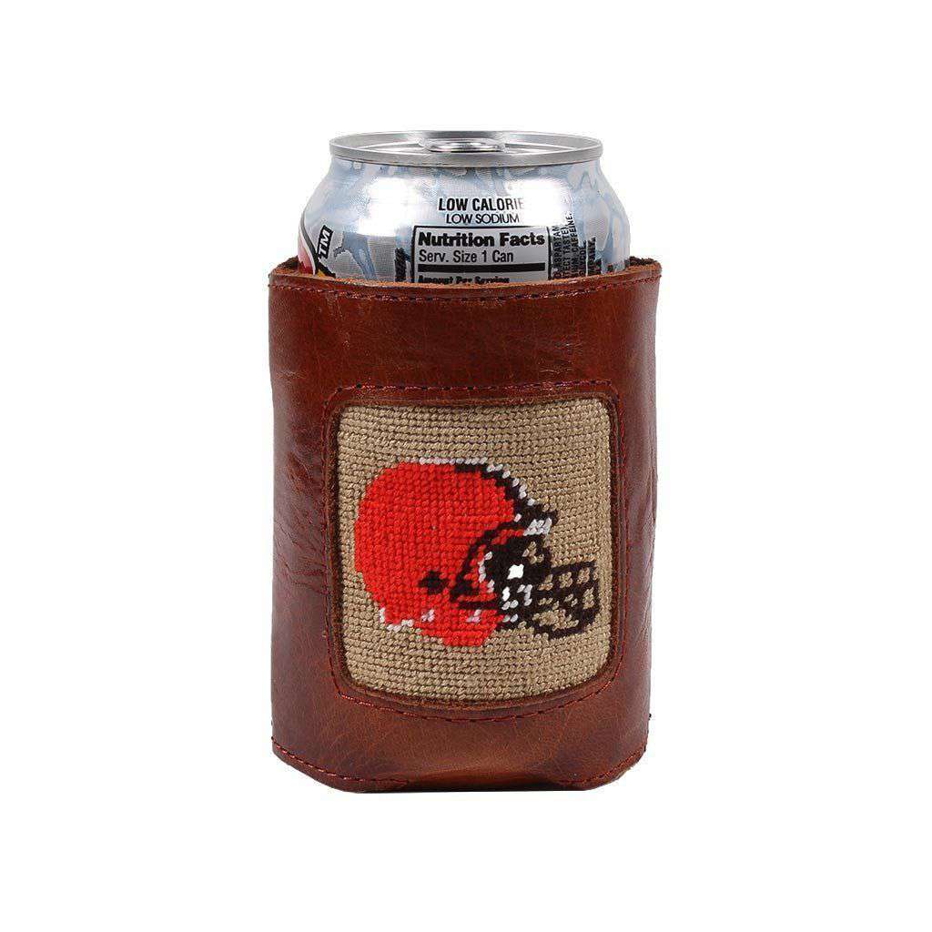 Cleveland Browns Needlepoint Can Holder by Smathers & Branson - Country Club Prep