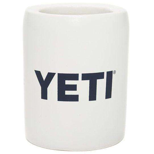 Coat of Arms Can Insulator in White by YETI - Country Club Prep