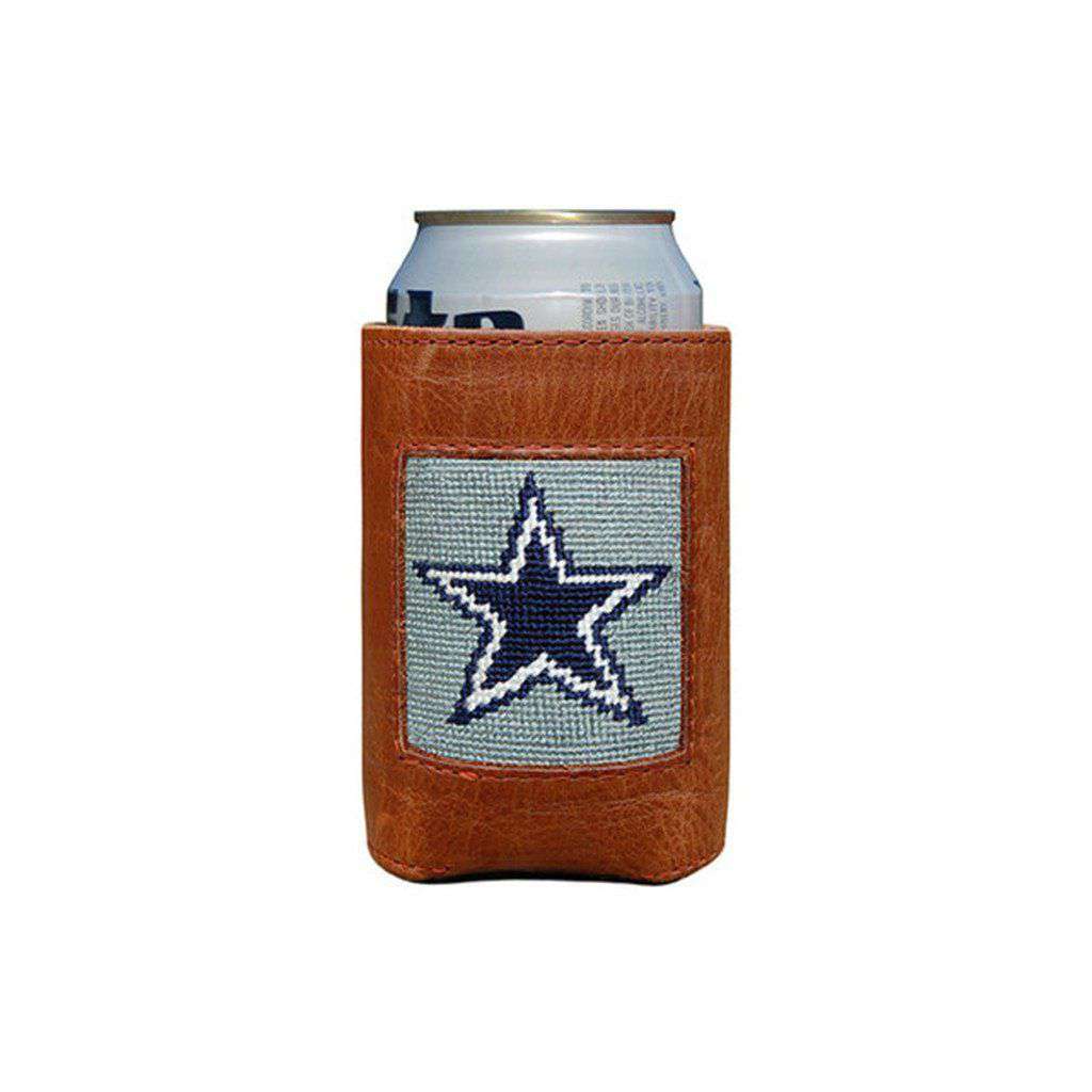 Dallas Cowboys Needlepoint Can Holder by Smathers & Branson - Country Club Prep