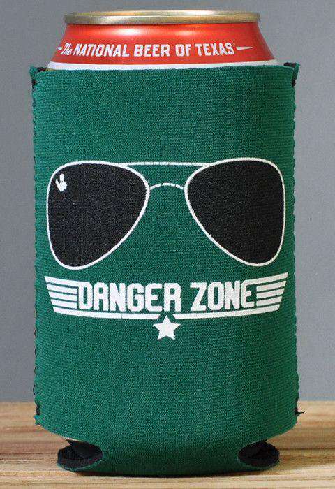 Danger Zone Can Holder in Green by Rowdy Gentleman - Country Club Prep