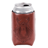 Deerhead "Vegan" Leather/Neoprene Can Holder by Fripp & Folly - Country Club Prep