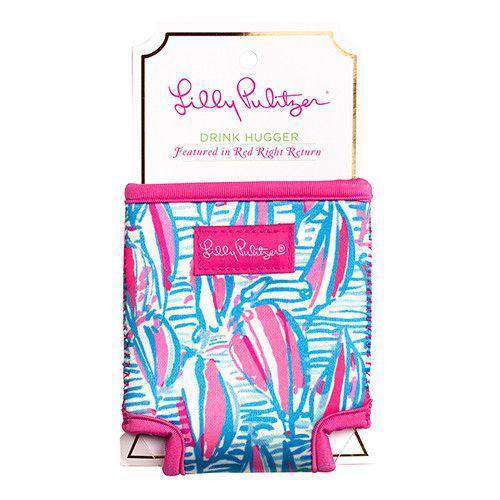 Drink Hugger in Red Right Return by Lilly Pulitzer - Country Club Prep