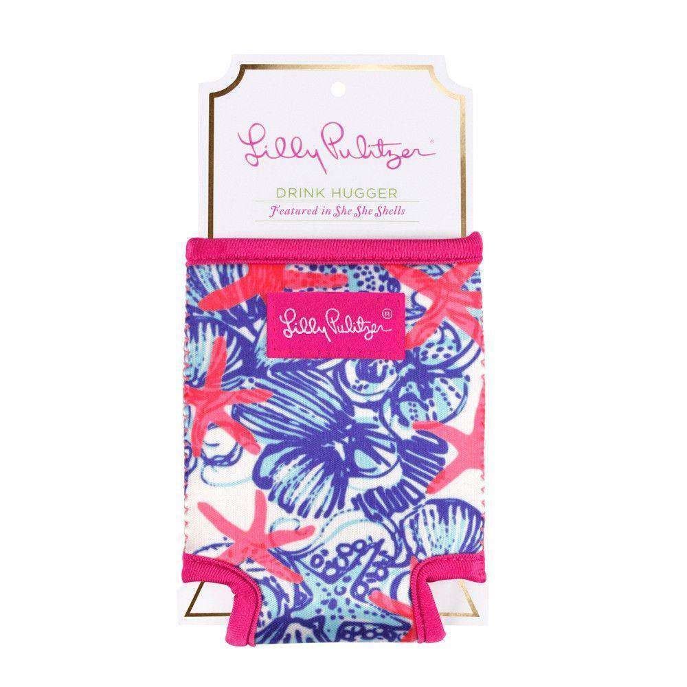 Drink Hugger in She She Shells by Lilly Pulitzer - Country Club Prep