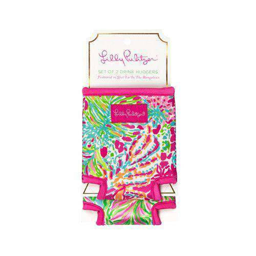 Drink Hugger Set in Spot Ya/Bungalow by Lilly Pulitzer - Country Club Prep