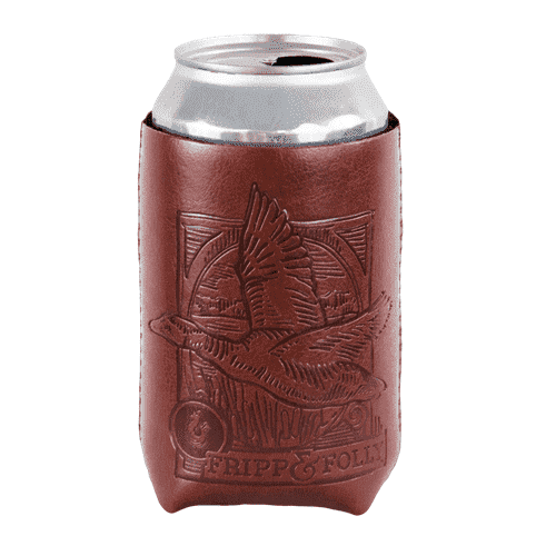 Duck "Vegan" Leather/Neoprene Can Holder by Fripp & Folly - Country Club Prep