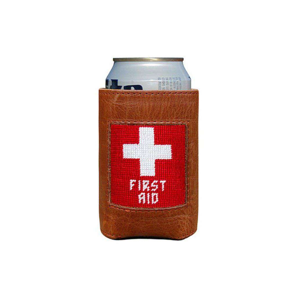First Aid Needlepoint Can Holder by Smathers & Branson - Country Club Prep