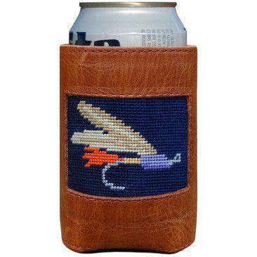 Fishing Fly Needlepoint Can Holder by Smathers & Branson - Country Club Prep