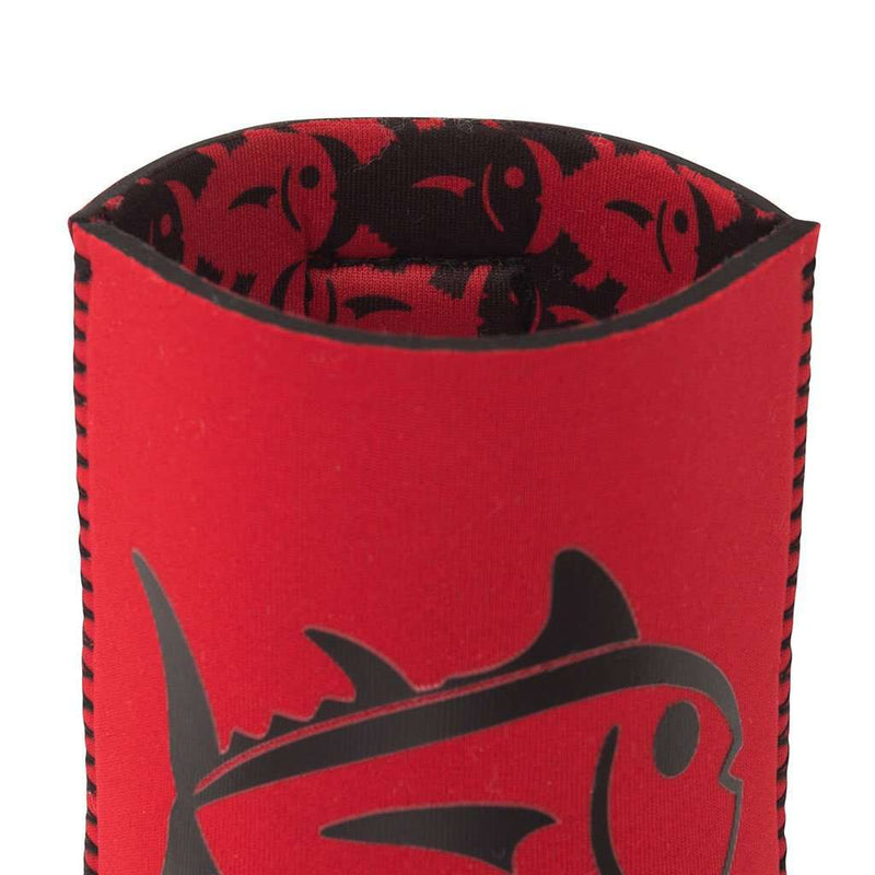 Gameday Magnetic Can Caddie in Varsity Red and Black by Southern Tide - Country Club Prep