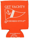 Get Yachty Can Holder in Neon Orange by Anchored Style - Country Club Prep