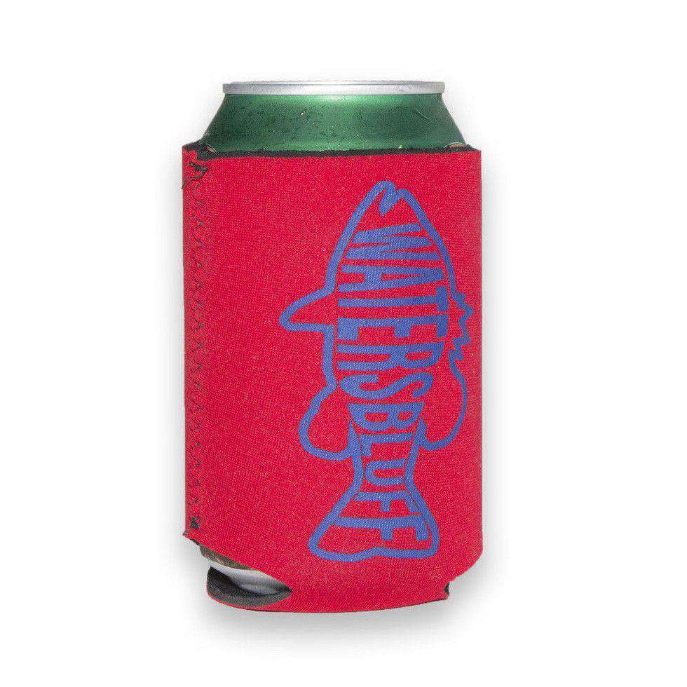 Gettin' Fishy Can Holder in Red by Waters Bluff - Country Club Prep