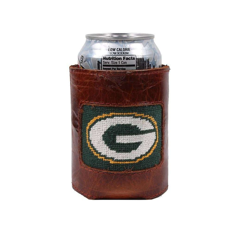 Green Bay Packers Needlepoint Can Holder by Smathers & Branson - Country Club Prep