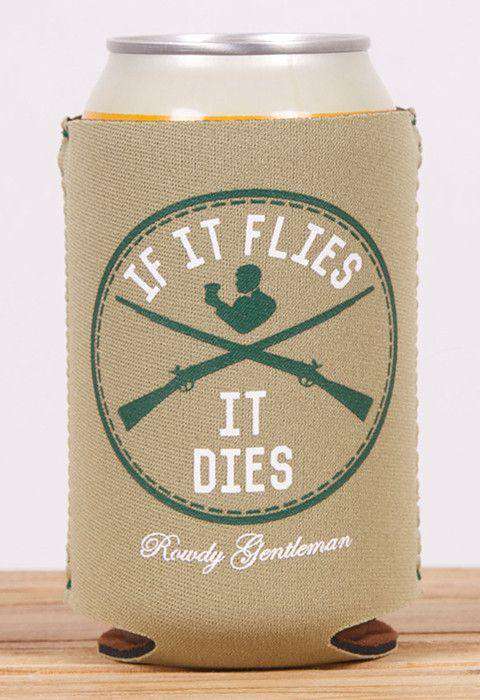 It Flies, It Dies Can Holder in Khaki by Rowdy Gentleman - Country Club Prep