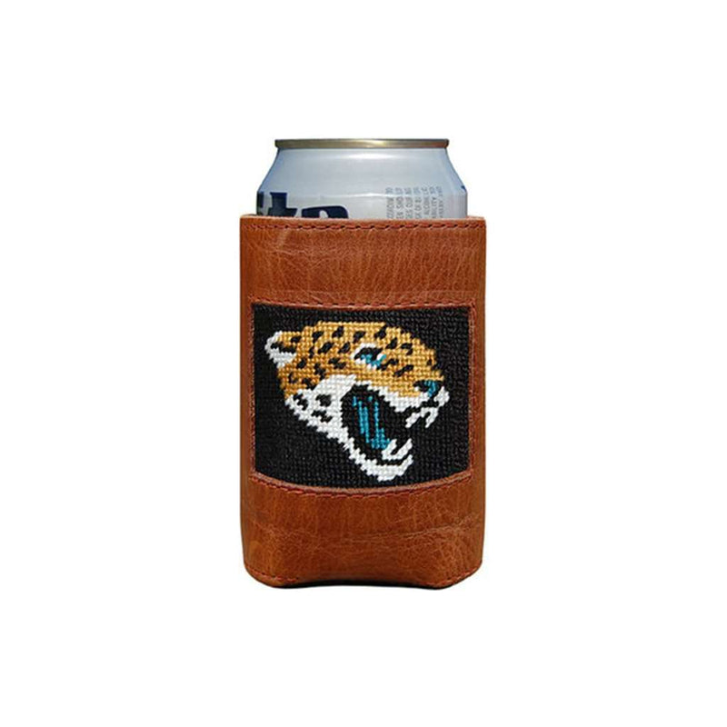 Jacksonville Jaguars Needlepoint Can Holder by Smathers & Branson - Country Club Prep