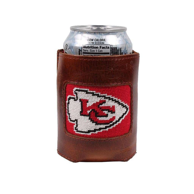 Kansas City Chiefs Needlepoint Can Holder by Smathers & Branson - Country Club Prep