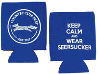 Keep Calm and Wear Seersucker Can Holder by Country Club Prep - Country Club Prep