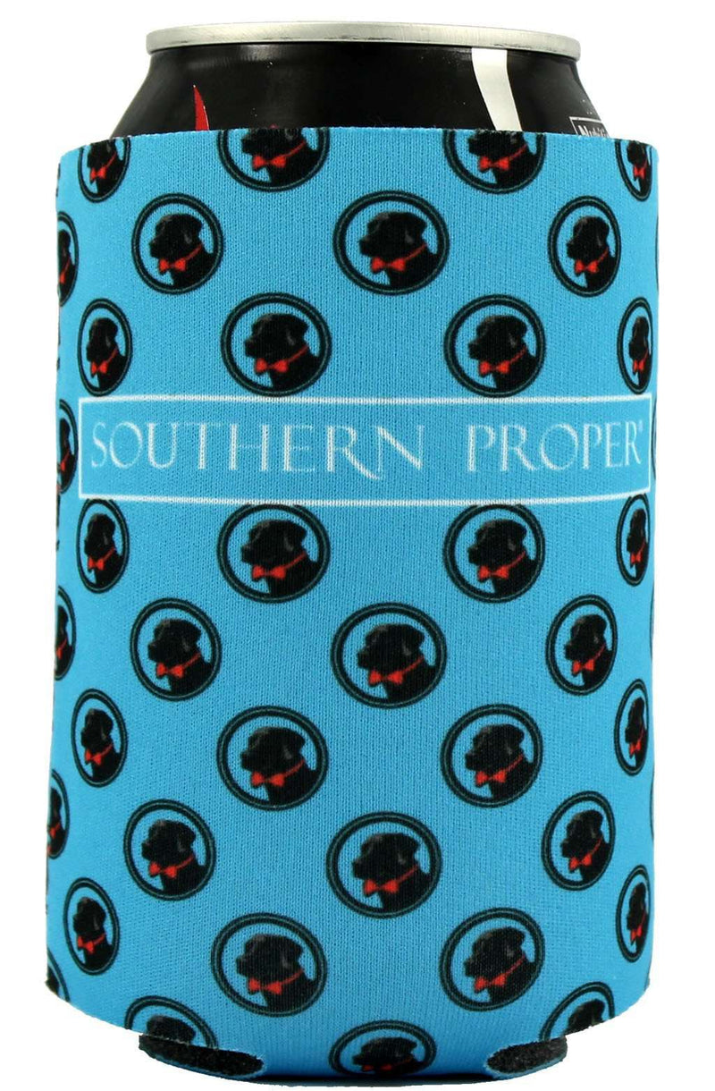 Logo Can Holder in Blue by Southern Proper - Country Club Prep