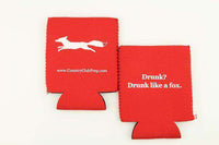 "Longshanks" Drunk Like a Fox Can Holder in Red by Country Club Prep - Country Club Prep