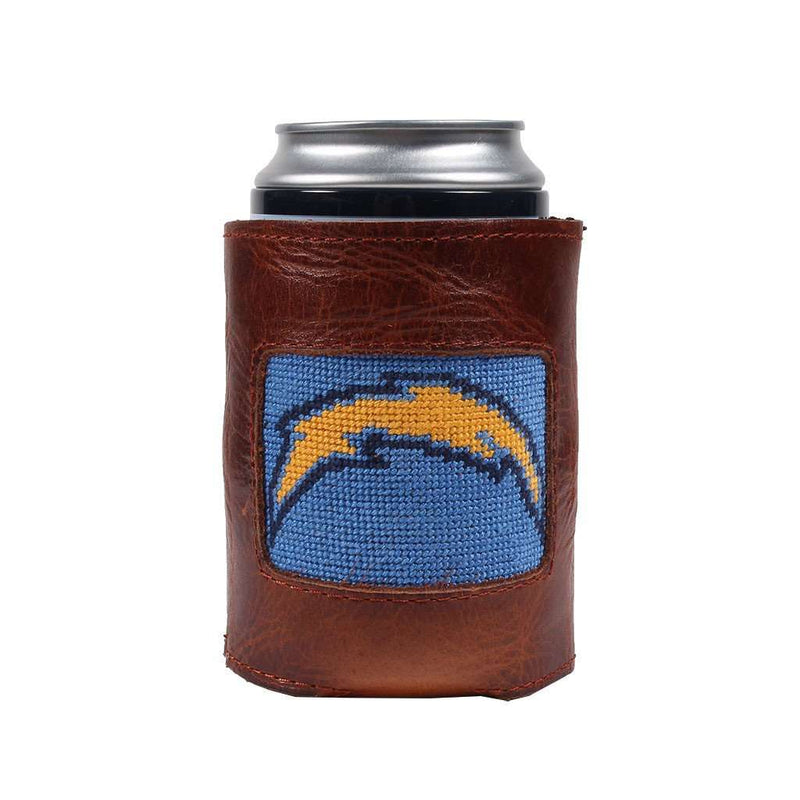 Los Angeles Chargers Needlepoint Can Holder by Smathers & Branson - Country Club Prep